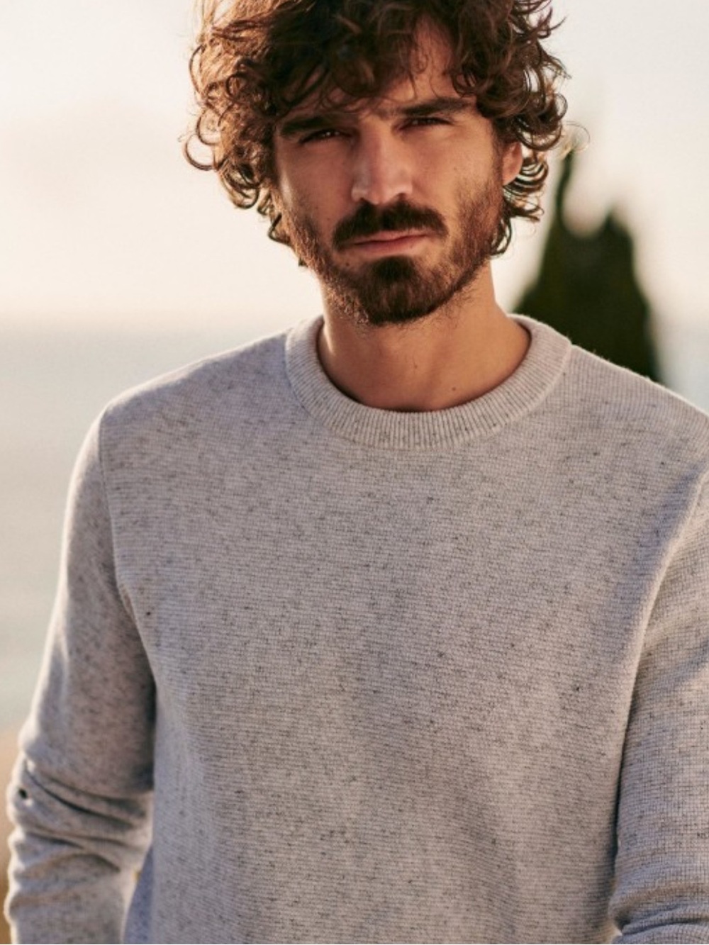 Octobre Editions Heather Light Gray Harry Sweater